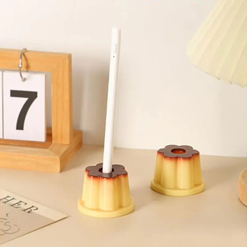 Cute Pudding Pen Cartridge Creative Desktop Decoration Supplies Girl Heart Ornaments Convenient And Good-looking pen holder pen and brush holder desk organizer desk storage rack
