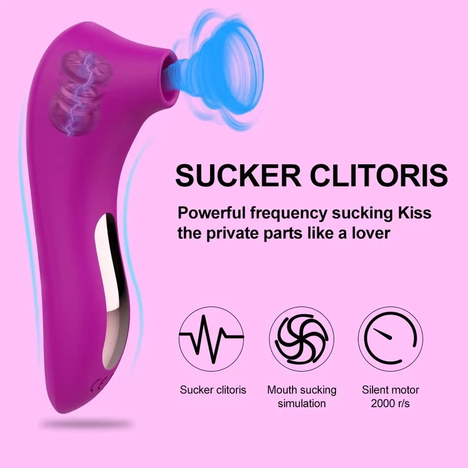 Clitoral Sucking Vibrator Female Clitoral Nipple Oral Vacuum Stimulator Massager Sex Toy Oral Sex Porn Adult Products Women
