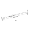 2/5/10Pcs Double Needle Stainless Steel Barbecue Skewer Reusable BBQ Skewers Double-Ended BBQ Fork Semi-automatic Barbecue Fork 3