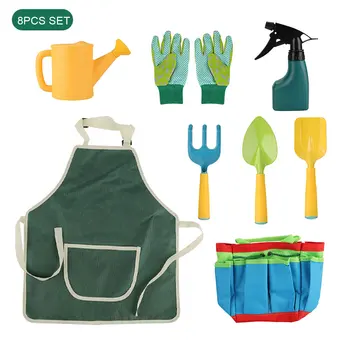 Digging Sand Playing Tools for Kids, Gardening Tool Sets, Children Garden Tool Kit, Hand Shovel, Trowel Tote Bag, Toys