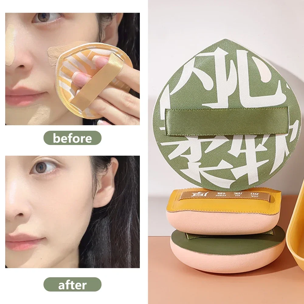 1-10pcs 슈퍼 두꺼운 소프트 메이크업 퍼프 대형 코튼 벨벳 파우더 퍼프 리퀴드 파운데이션 스펀지 화장품 도구 습식 건식 사용 퍼프