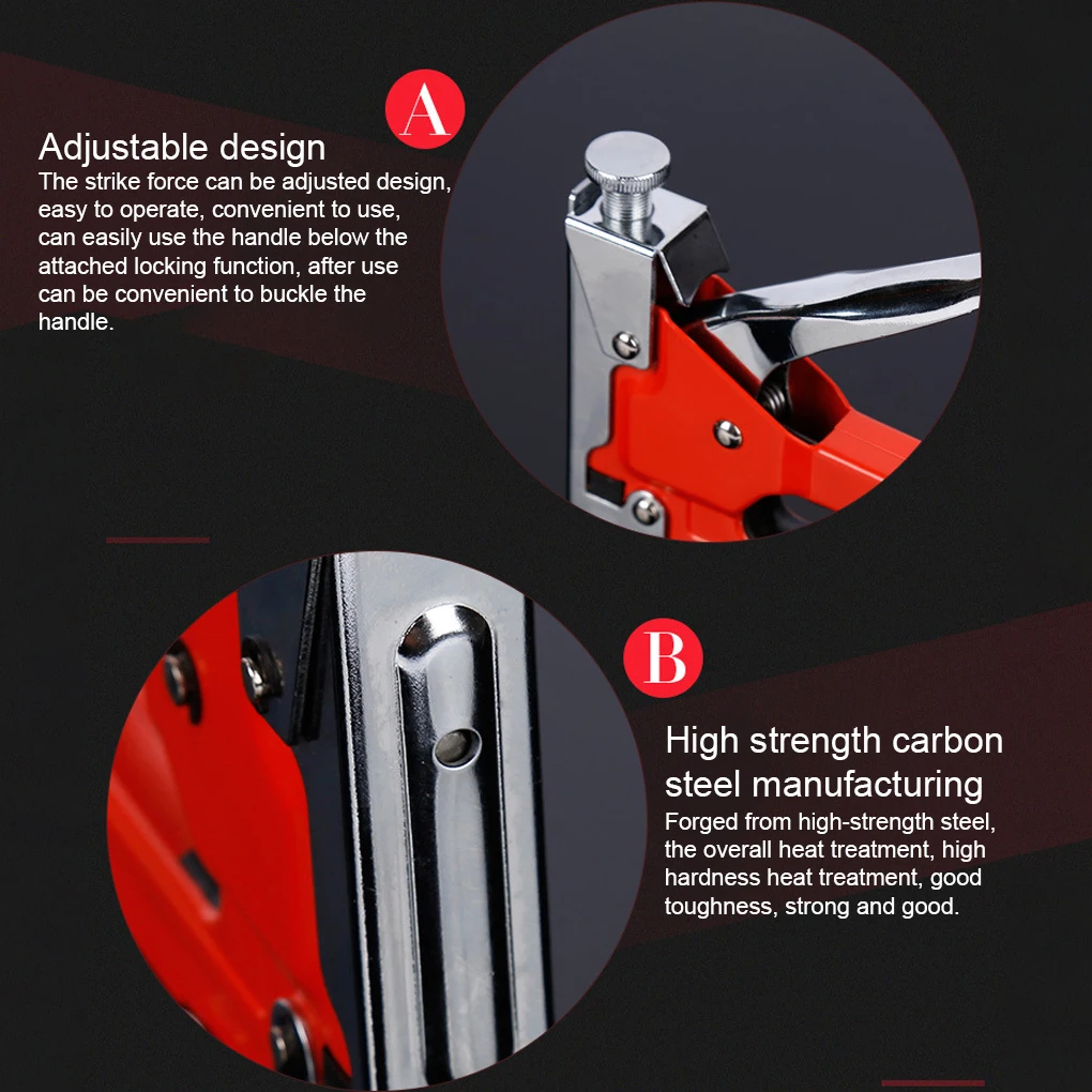 3 In 1 Stapler Nail Gun Staple Heavy Duty Furniture Tool For Wood Stainless Steel Metal Carpentry Hand Tool For Home/DIY