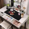 Black Makeup Mat For Desk MultiFunctional Vanity Mat Bedroom Vanity Tabletop Vanity Mat Dressing Table Mat Vanity Desk ganizer 5