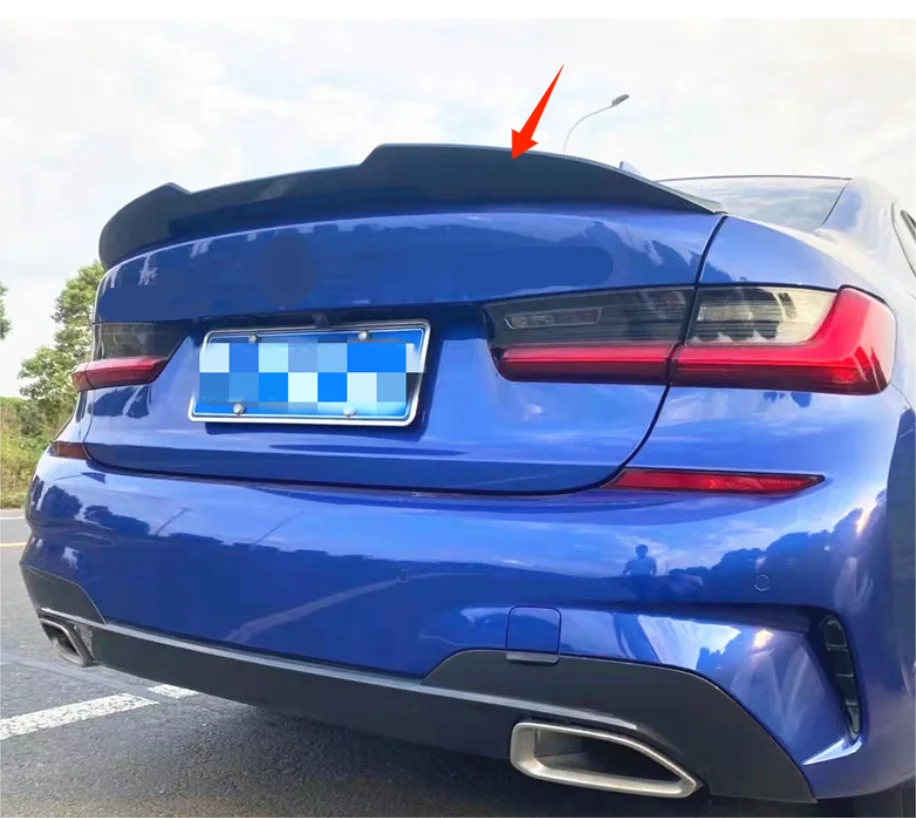 

PSM Style Spoiler Wing For 2019-2022 BMW 3 Series G20 Rear Trunk Spoiler Lip Sedan 4-Door ABS Glossy Black