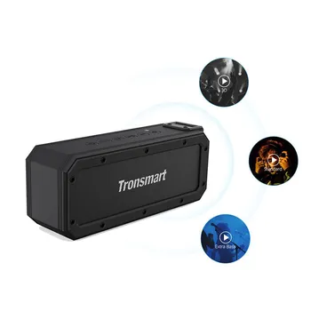 Tronsmart 엘리먼트 포스 + 휴대용 블루투스 5.0 사운드 펄스 스피커, IPX7 방수, TWS,NFC, 최대 출력 40W, 음성 어시스턴트