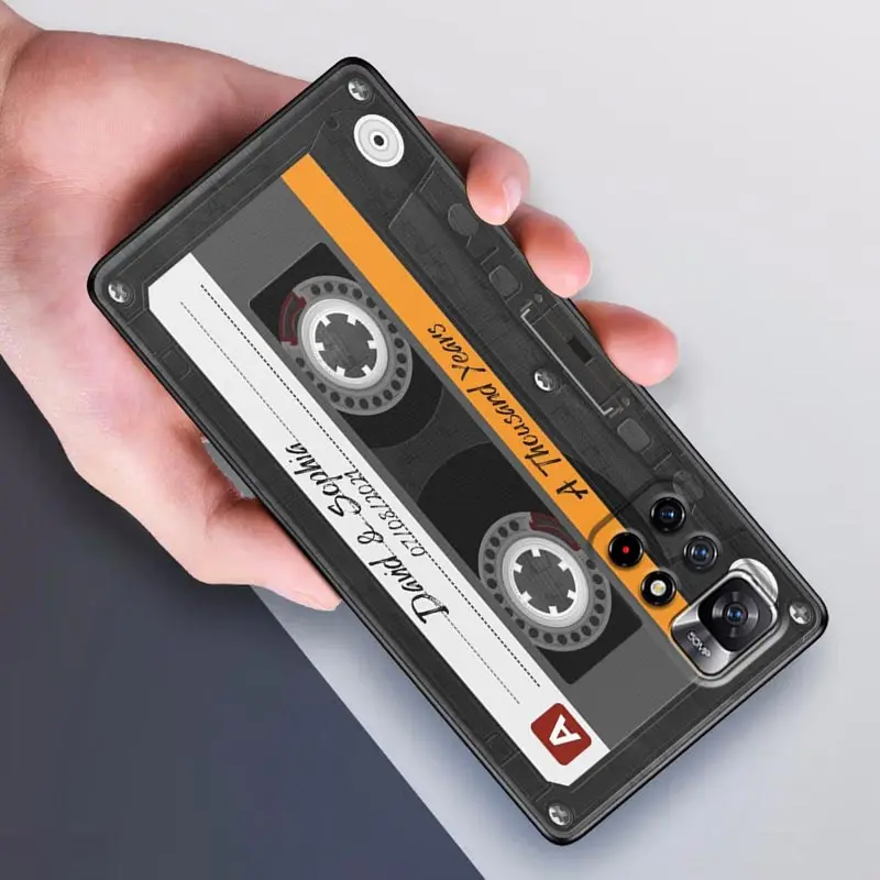 Vintage Cassette Tape Design Soft Phone Cover