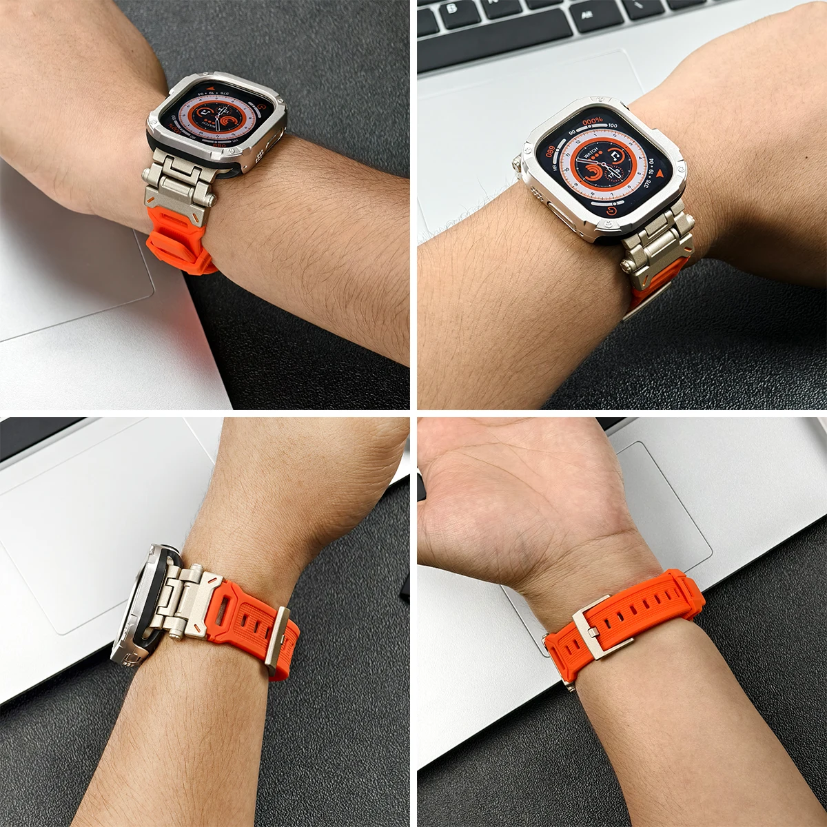 Premium TPU Case & Silicone Strap for Apple Watch - Ultra Protection Series