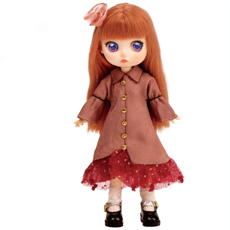 15cm Height DULI Sister Series Ob11 Doll with Clothes Joints Movable 1/12 BJD Accessories 6