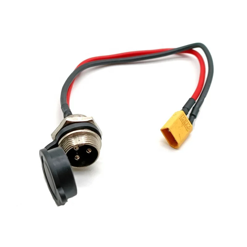 Universal GX16 3 Pins Charging Port for VSETT 8 8+ 9 9+ 10+ ZERO 8 9 10 8X 10X 11X Speedual Electric Scooter GX-16 Socket Plug