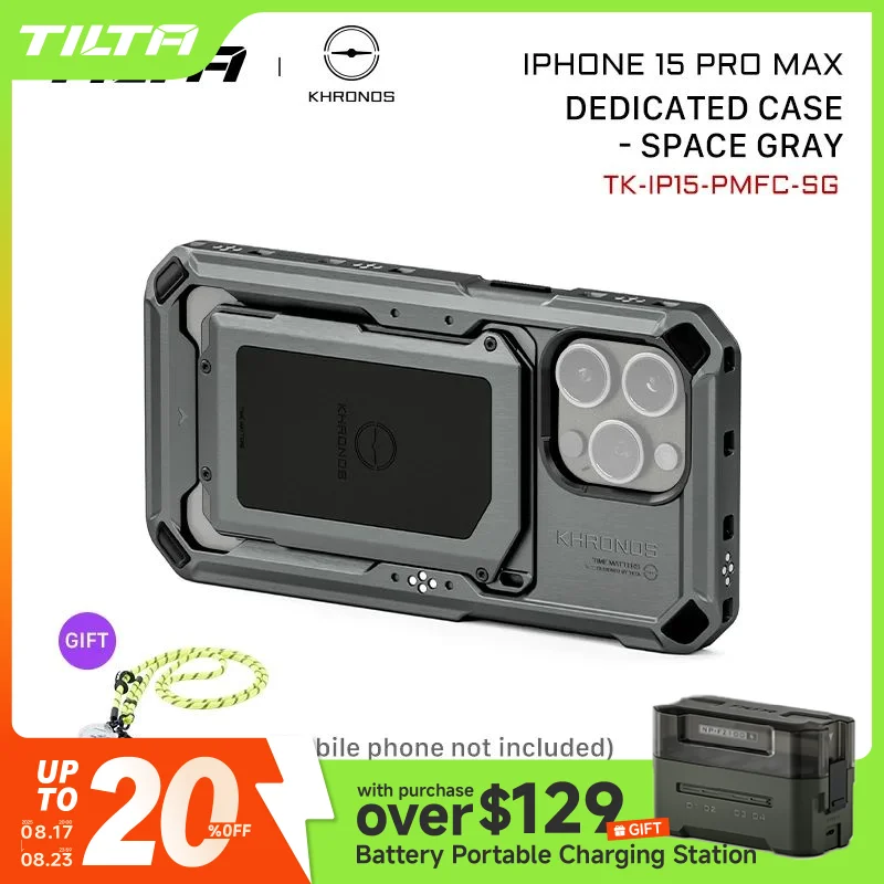 TILTA Khronos スマホケージ iPhone 15 Pro MAX用 Amazon.com: Tilta Khronos Basic Kit Compatible with iPhone