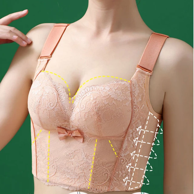 Brasieres Women Deep Cup Bra Fat Underwear Shaper Incorporated Full Back  Coverage Lingerie - AliExpress