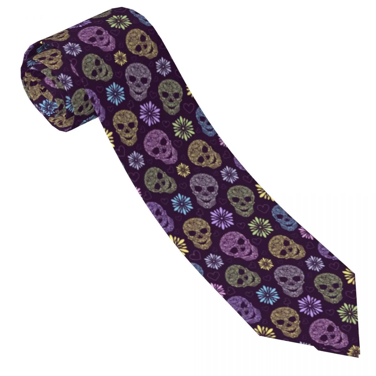 

Scary Skull Tie Haloween Gift Vintage Cool Neck Ties For Unisex Adult Wedding High Quality Collar Tie Necktie Accessories