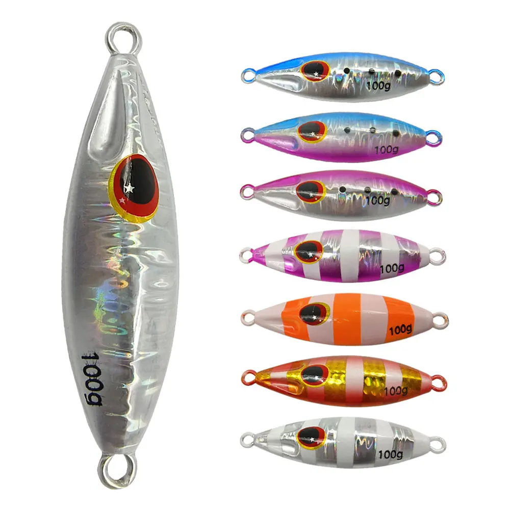1 Stück Slow Bee Micro Slow Pitch Jig 30/40/60/80/100/120g Salzwasser Uferköder Kunstköder für Meeresfischerei – Detail 4