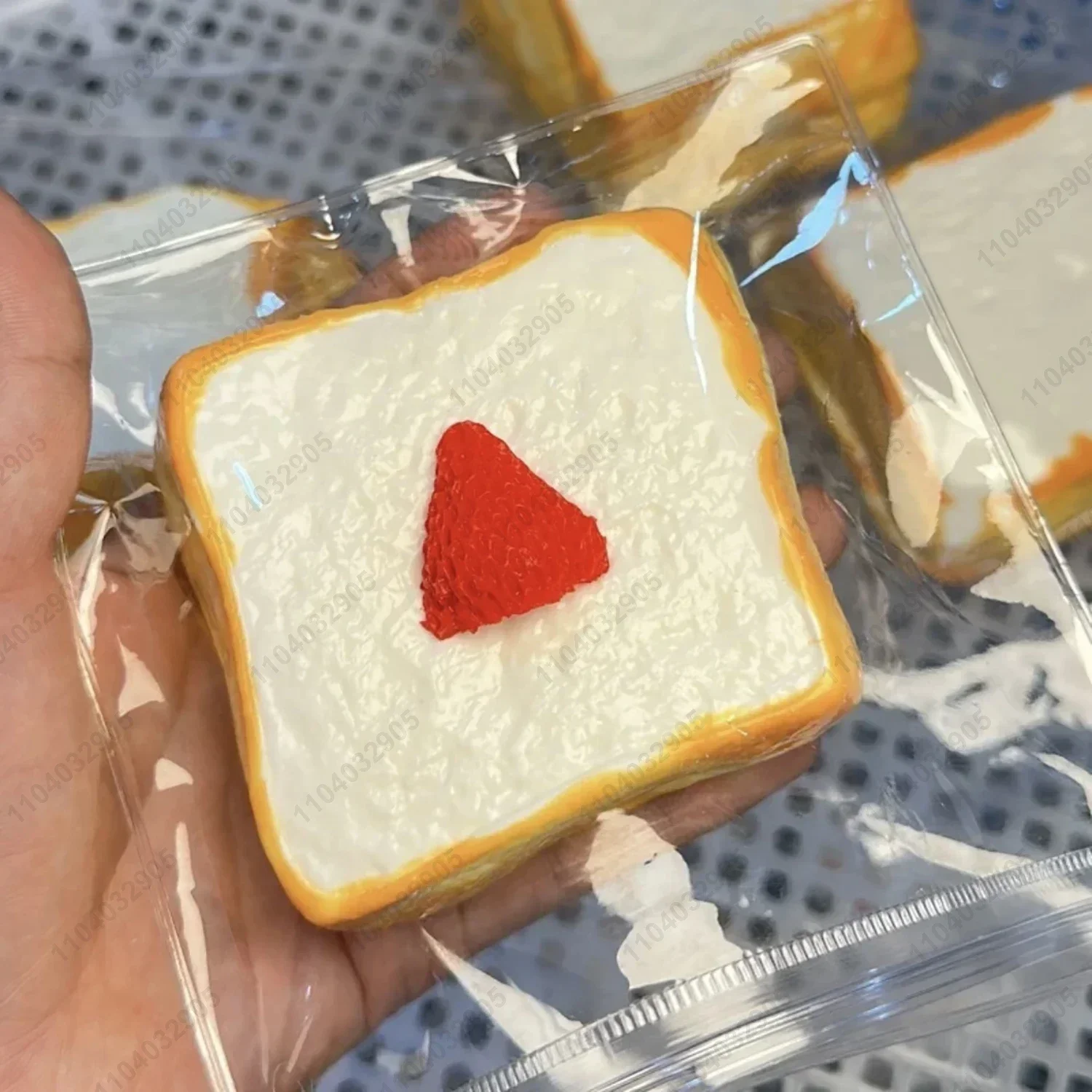 トーストタバスクイッシュダブルデッカーブレッドフィジェットトイ