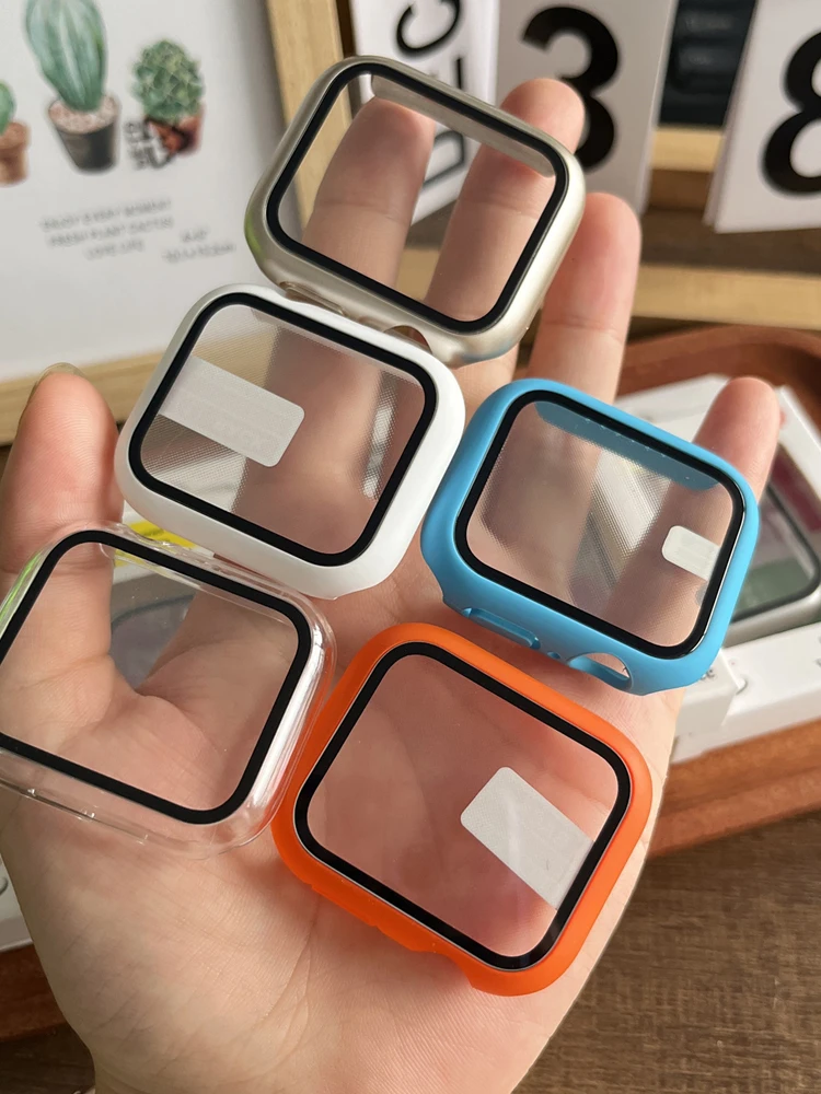 Matte Hard PC Bumper with Tempered Glass Screen Protector