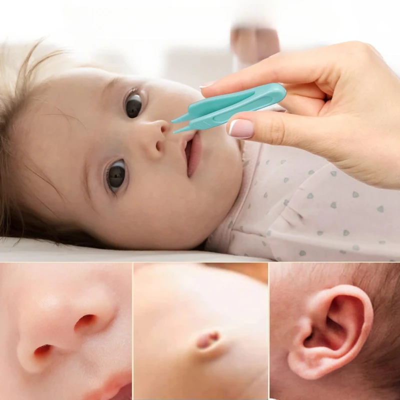 Professional Baby Nasal Aspirator with Nose Cleaning Tweezers Set Syringe Nasal Irrigator with Tweezers for Newborn Infants Kids 3
