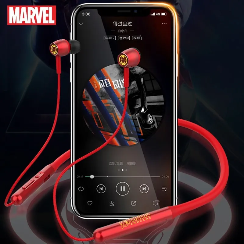 Auricolari Wireless Disney Btmv05 5.0 Cuffie Sportive Portatili Bluetooth Cuffie Con Cancellazione Del Rumore Auricolari Con Archetto Da Collo Auricol