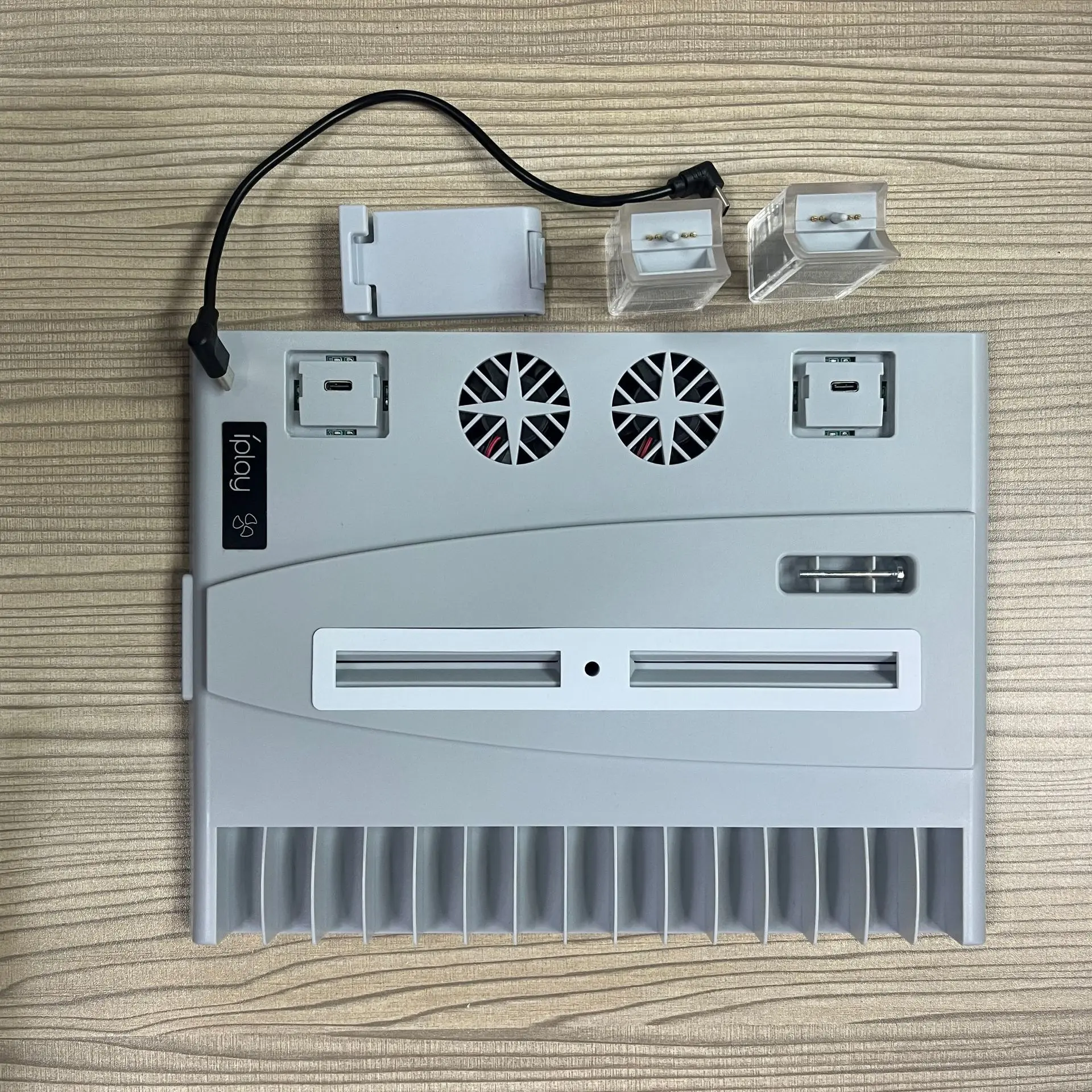 For PS5 Controller Charger Consoles Vertical Cooling Fans Stand Charging Station for PS5 Disc/Digital Version HBP-376