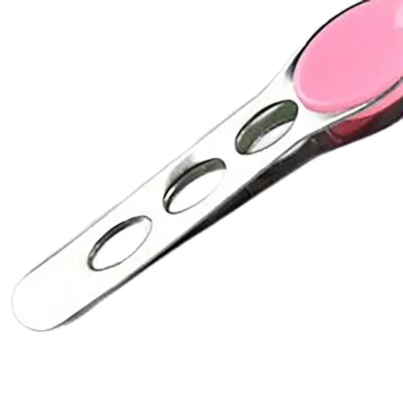 1Pc Women Trimming Eyebrow Clip Makeup Tools Stainless Steel Anti-slip  Handle Eyebrow Tweezers Flat Tip Brow Clips Beauty Tools 5