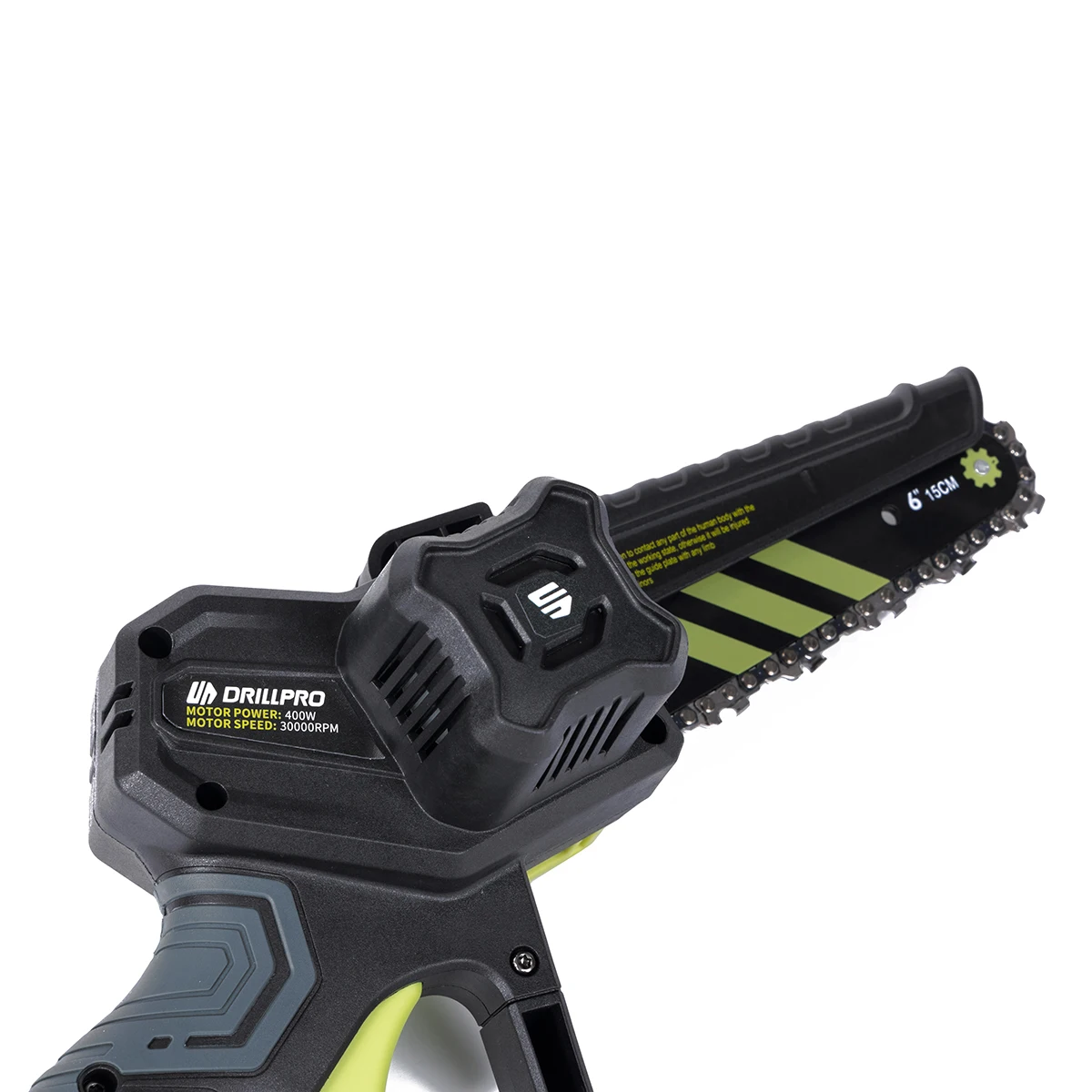 Drillpro 2-IN-1 Cordless Saw Brushless Motor Tree Trimmer 6 Inch Chainsaw with Telescopic Extension Pole for Power Tools