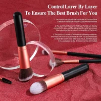 14PCS Makeup Brushes Set Professional Foundation Eye Shadow Concealers Blending Blush Brush Kabuki Soft Fluffy Women Beauty Tool 6