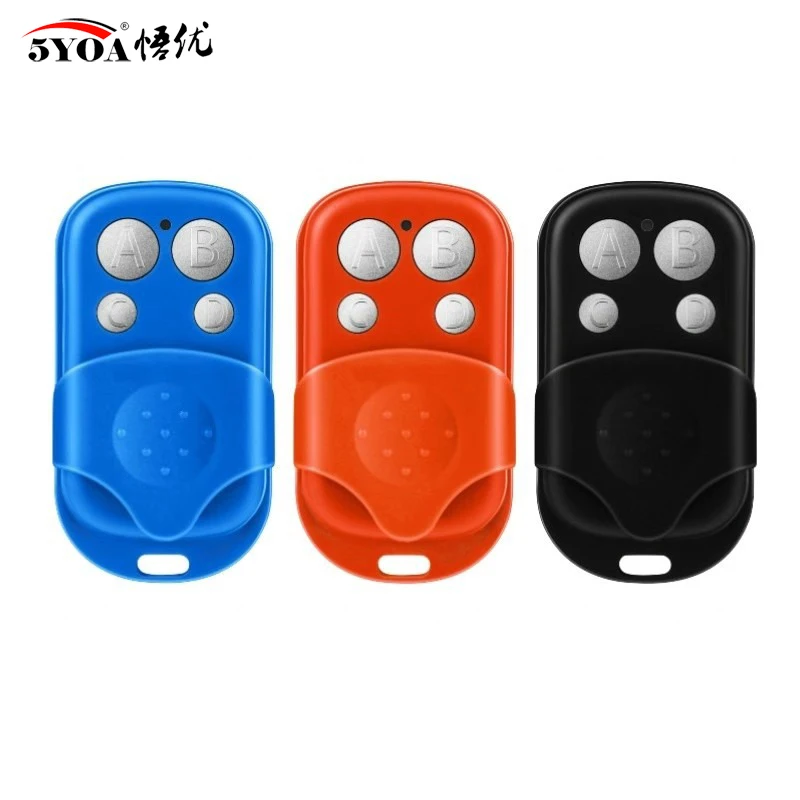 Garage Door Opener Remote 5YOA Push Button Remote Control Transmitter ABCD Lock Unlock 4Button 433MHz Universal 4 Buttons