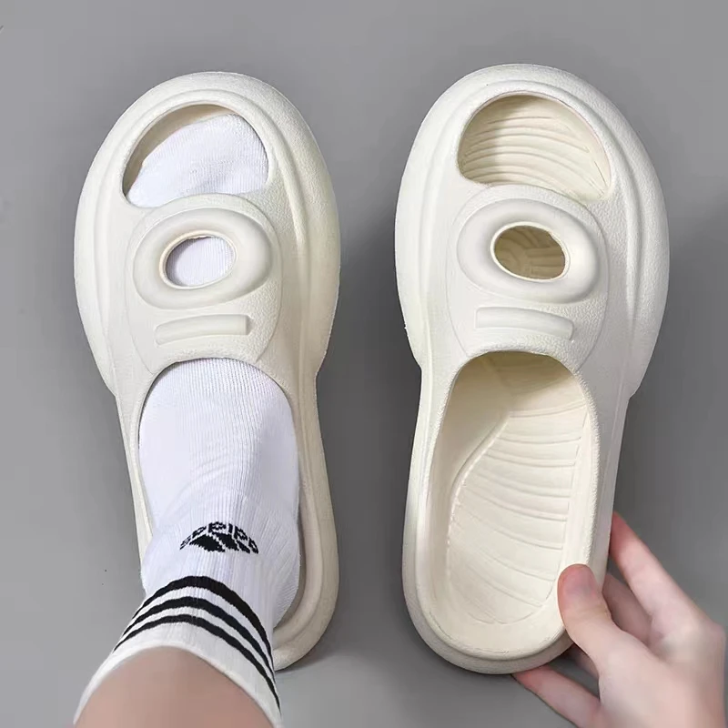 

fashion couple home soft slippers thick bottom non-slip EVA indoor outdoor shoes flat slides Men's Women's Beach