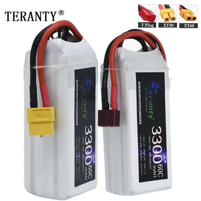 

4S Lipo Battery 14.8V 3300mAh 60C For FPV Racing Drone RC Quadcopter 4S Batteries For RC Drones Cars Spare Parts XT60 T XT30