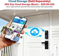 Wireless Video Doorbell Camera with Cloud Storage, Night Vision, Real-Time Alerts for Home Security - Image 4