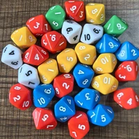 30PCS Math Manipulative 10 Sided Dice For Classroom Teaching Supplies Kids Educational Toys Counting Games Kinder Speelgoed 1