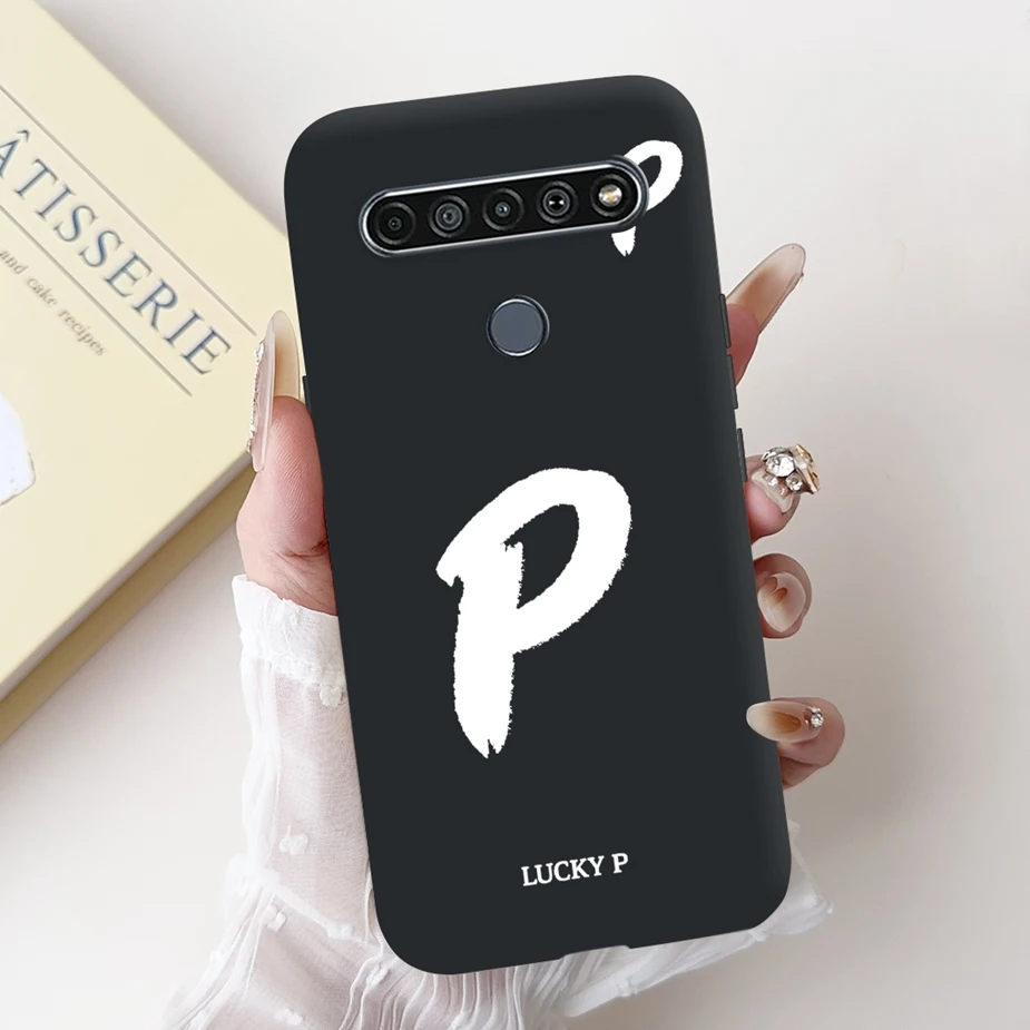 Cute Letters Cartoon Soft TPU Matte Phone Case Cover