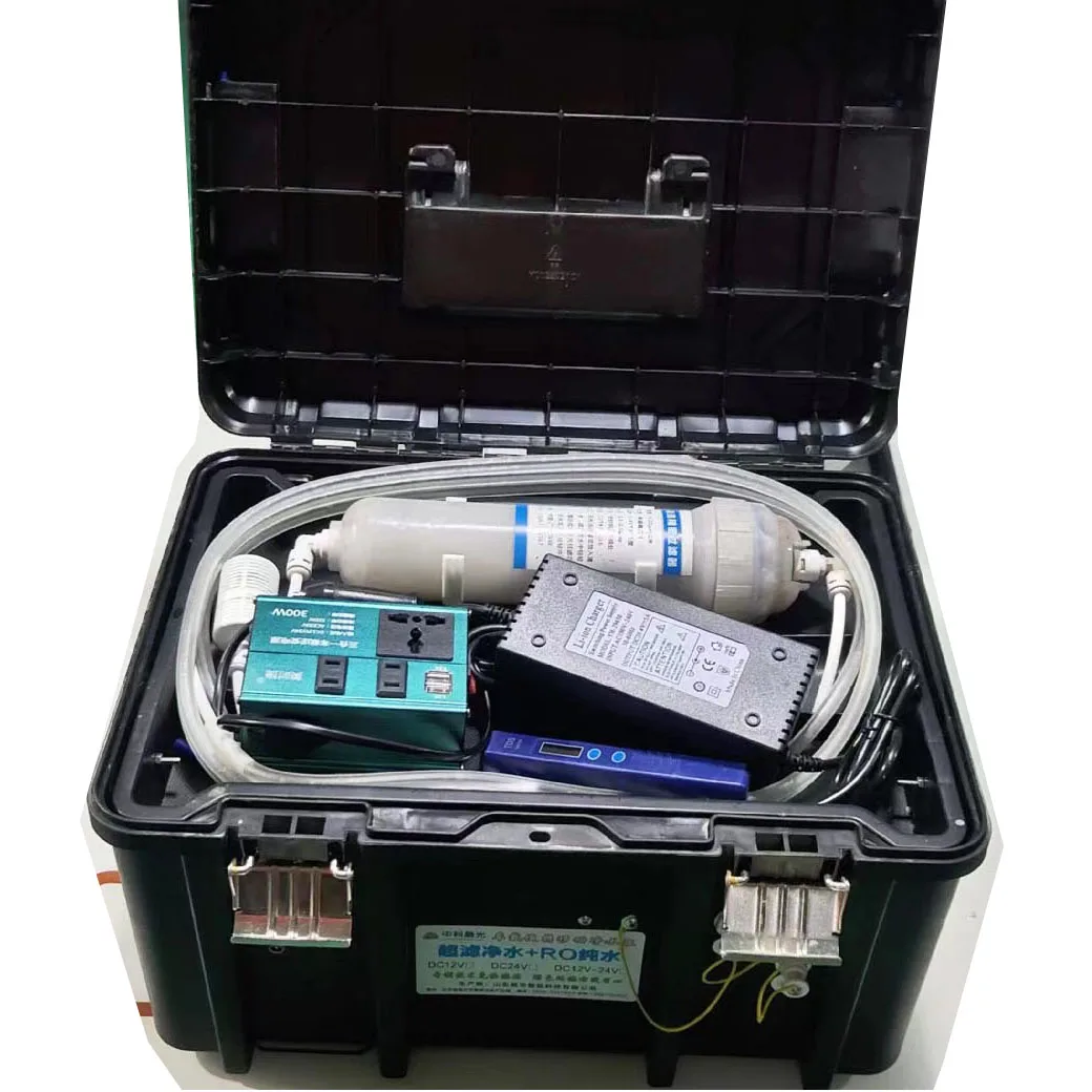 

portable water purifi outdoor Water purifier Manual or battery operated portable water purifier 400gallon reverse osmosis filter