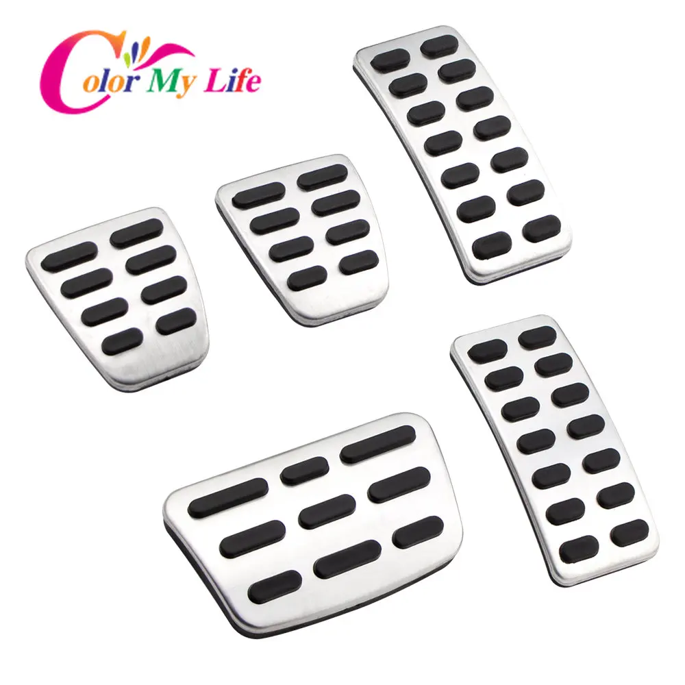 Stainless Steel Car Accelerator Gas Brake Pedal Clutch Pedals Case for Hyundai Verna Solaris Sedan Hatchback 2012-2015 Parts car pedals