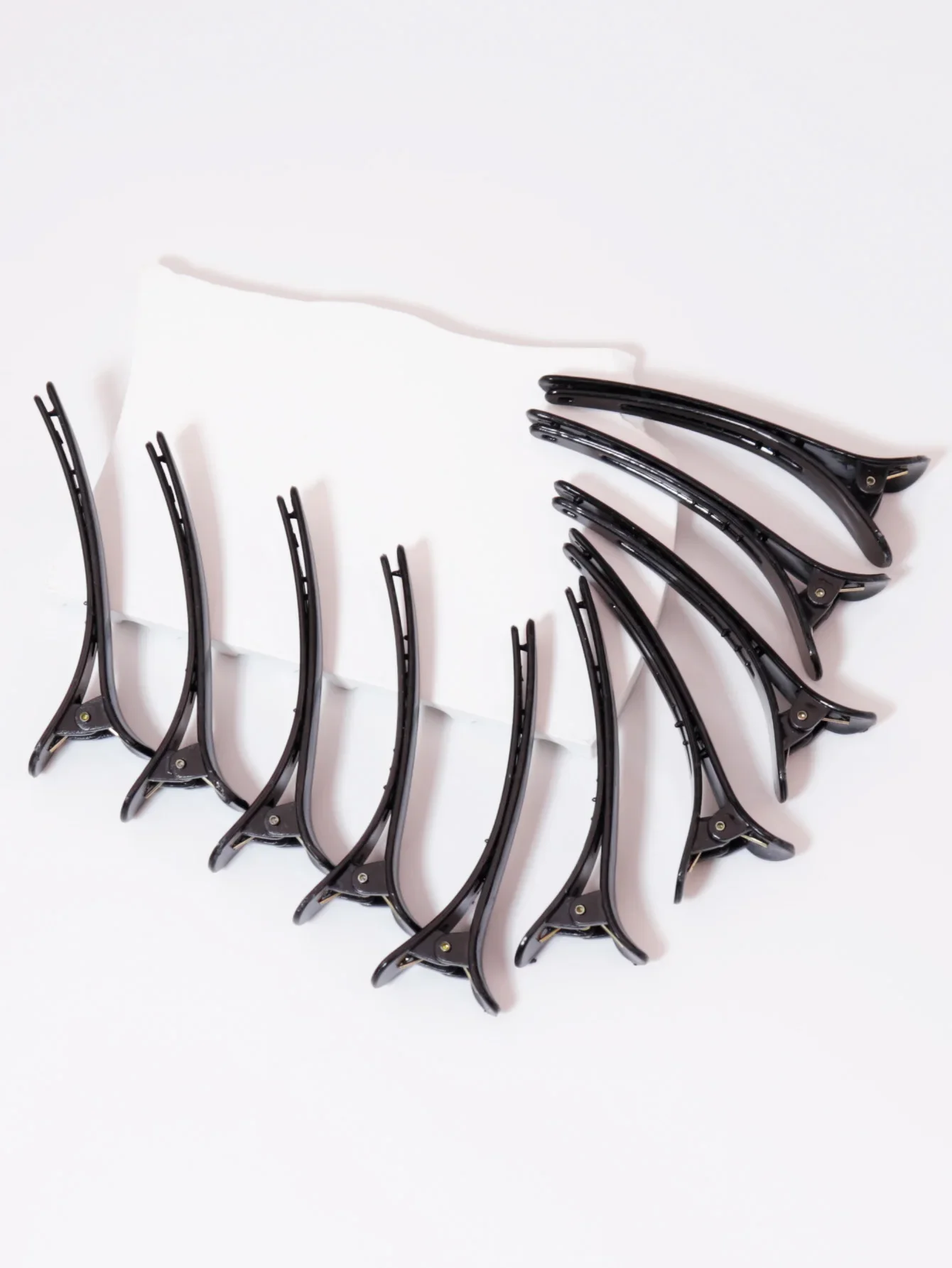 ducktooth plastic 10pcs clip, suitable for female styling, anti slip hair clip for thick and sparse hair