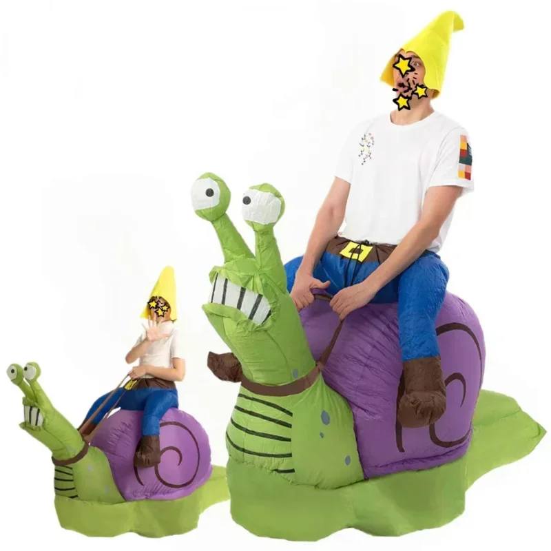 

Simbk inflatable snail costume for Halloween riding school party funny doll for parents and kids