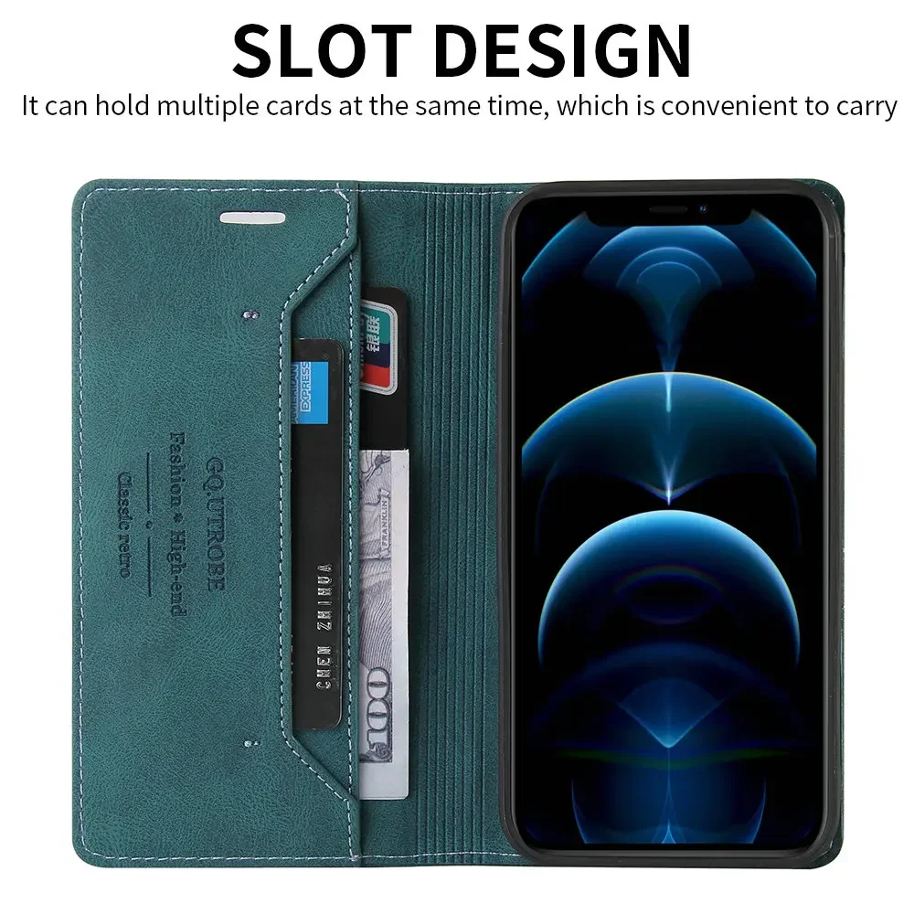 Capa de Couro Anti-roubo para Xiaomi Capa de Luxo para Redmi Note 13 Pro 12 t mi 11 Lite 11t 5g 11t 11t 12 t 11 e s 13c 12c 11s 12s - Image 4