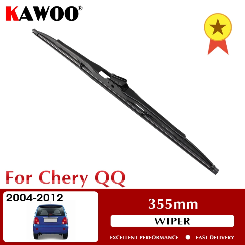 

KAWOO Car Rear Wiper Blade Blades Back Window Wipers Arm For Chery QQ Hatchback 2004-2012 355mm Windscreen Wiper