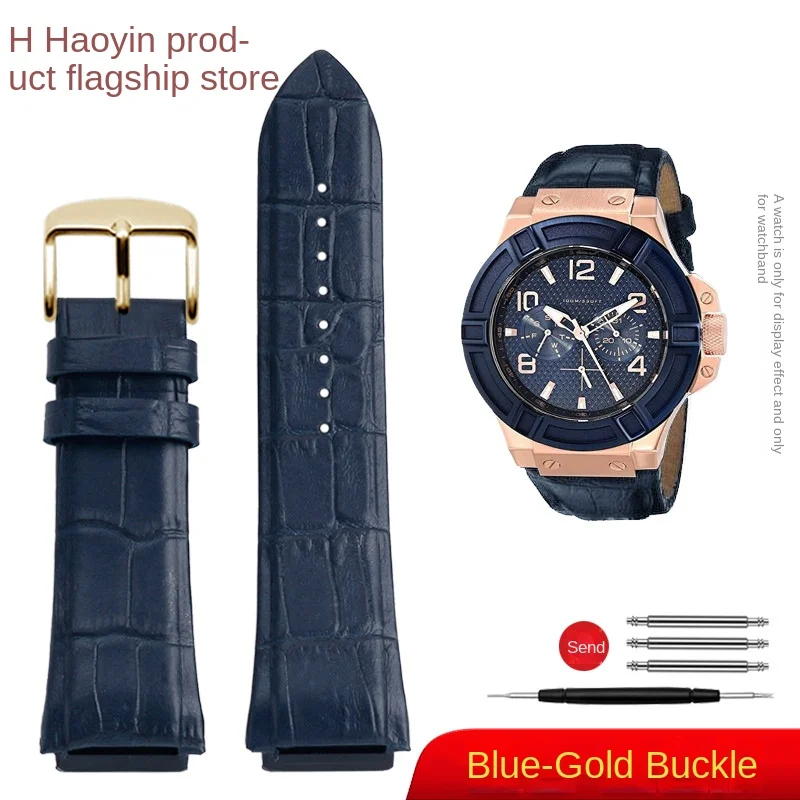GUESS Masterpiece Orologio da uomo in nylon/silicone, Argento/blu., Classico