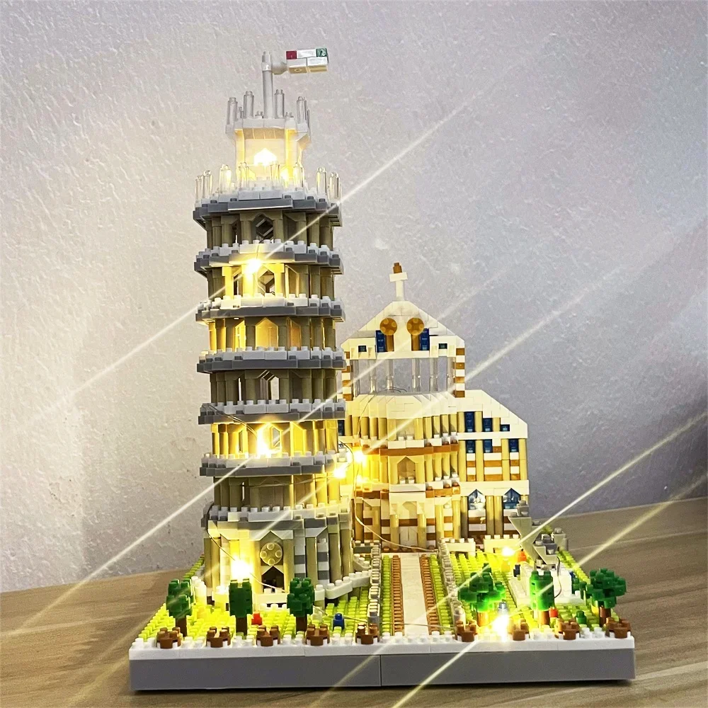 Knew Built Exquisite Paris Eiffel Tower Micro Mini Building Blocks Toys Set: LED Illuminated, Perfect Gift Illuminate Your World 6