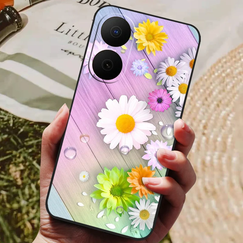 Shockproof Flower Astronaut Soft Silicone Phone Case Bumper Cover