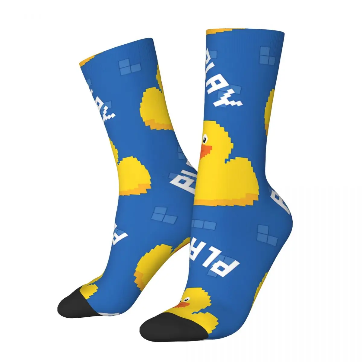 

Vintage Cool Duck Seamless Pixel Crazy Men's Socks Unisex Duck Pattern Street Style Pattern Printed Novelty Crew Sock Boys Gift