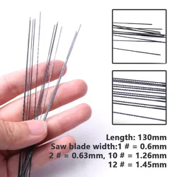 Enhanced Carbon Steel Scroll Saw Blades - 20pcs Fine Cut for Metal & Woodworking DIY (20pcs width 1.26mm)