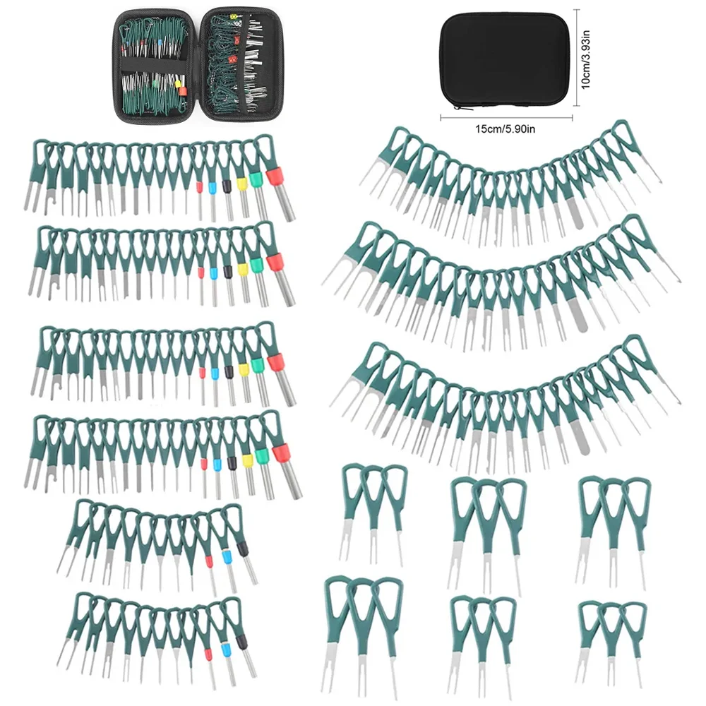 Car Terminal Dismantling Tool Kit Pin Terminal Dismantling Puller Wire Crimping Connector 172 pieces terminal removal kit car terminal extractor car repair tool terminal removal tool car terminal puller electrical connector pin removal kit