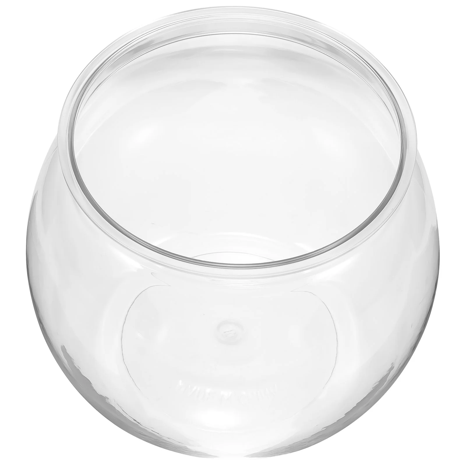 

Transparent Small Fish Tank Globe Flower Vase Plastic Round Aquarium Goldfish Bowl