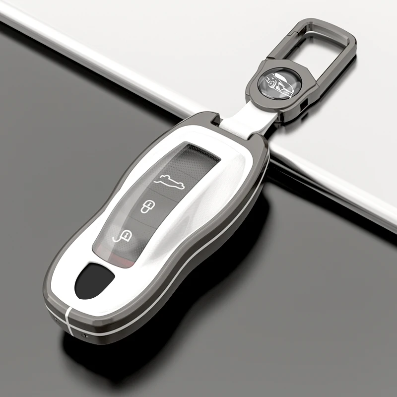 thumbnail image 1 of Funda protectora para llave de coche de aleación de zinc para Porsche Panamera Carman Macann Cayenne 911 970 981 991 2020, accesorios, 1 of 5