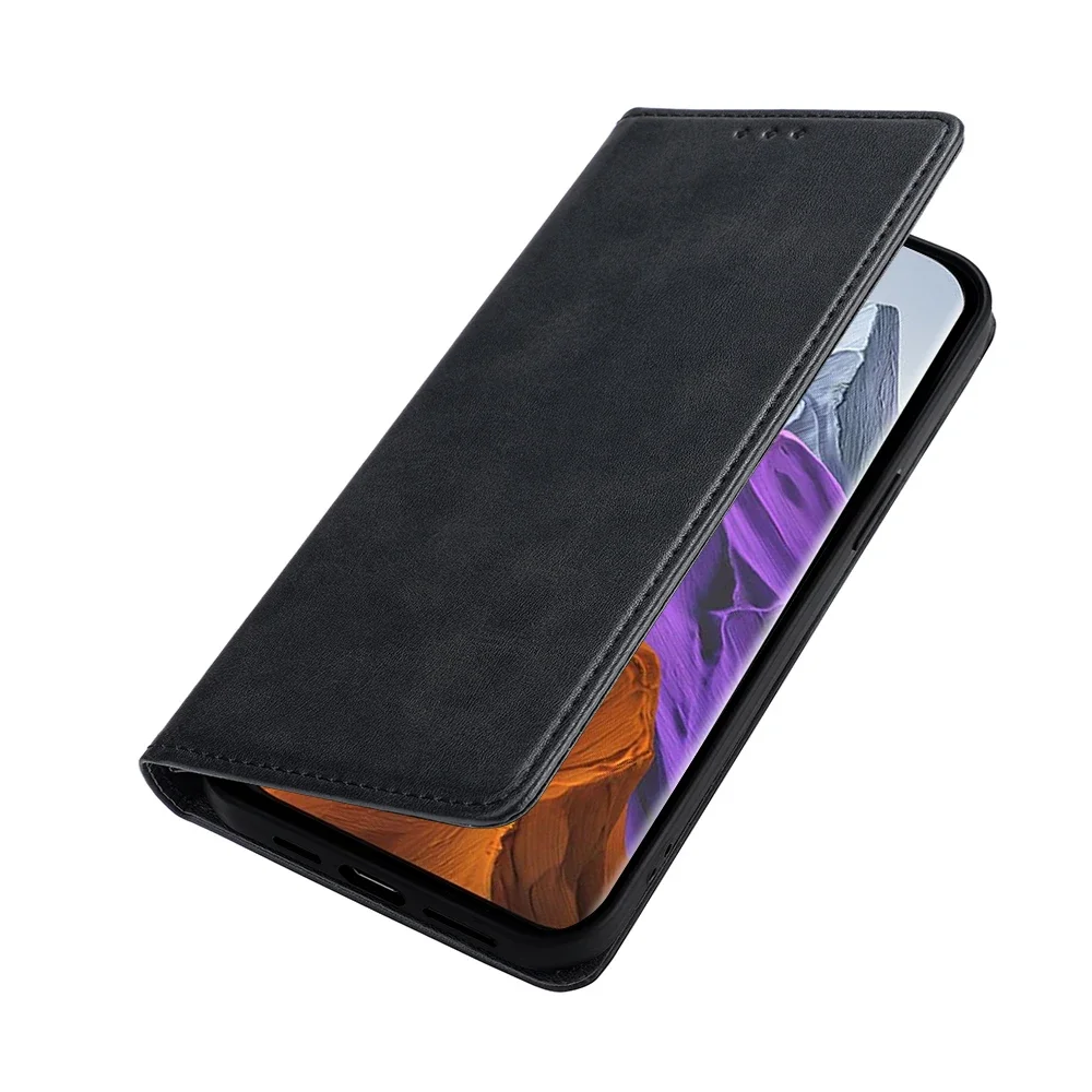 Fashion Leather Wallet Phone Case with Magnetic Flip and Card Slots