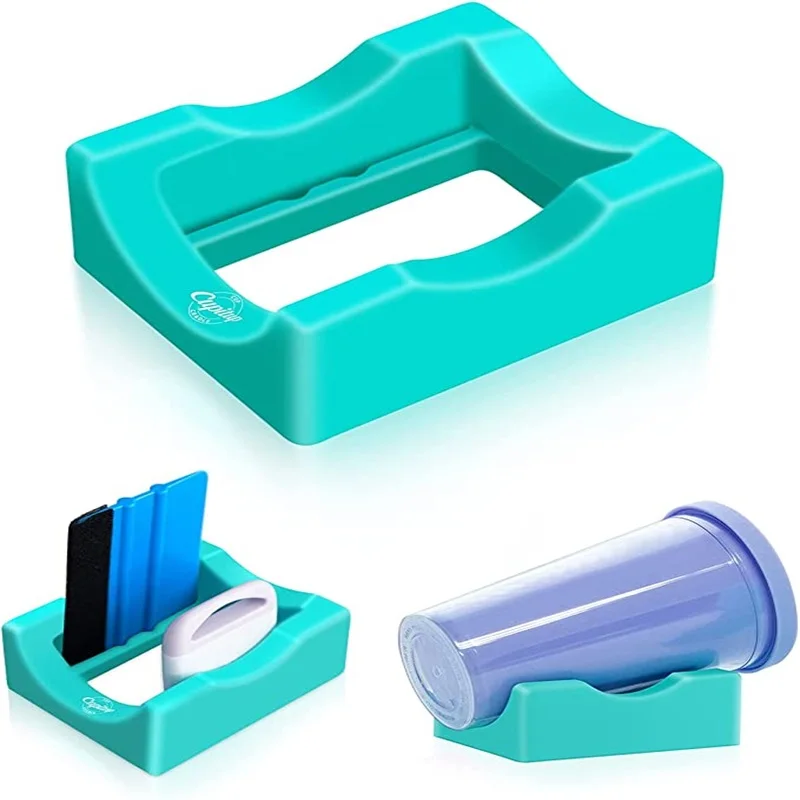 SiliconeCupCradleTumblerHolderBuiltinSlotTumblersDecals