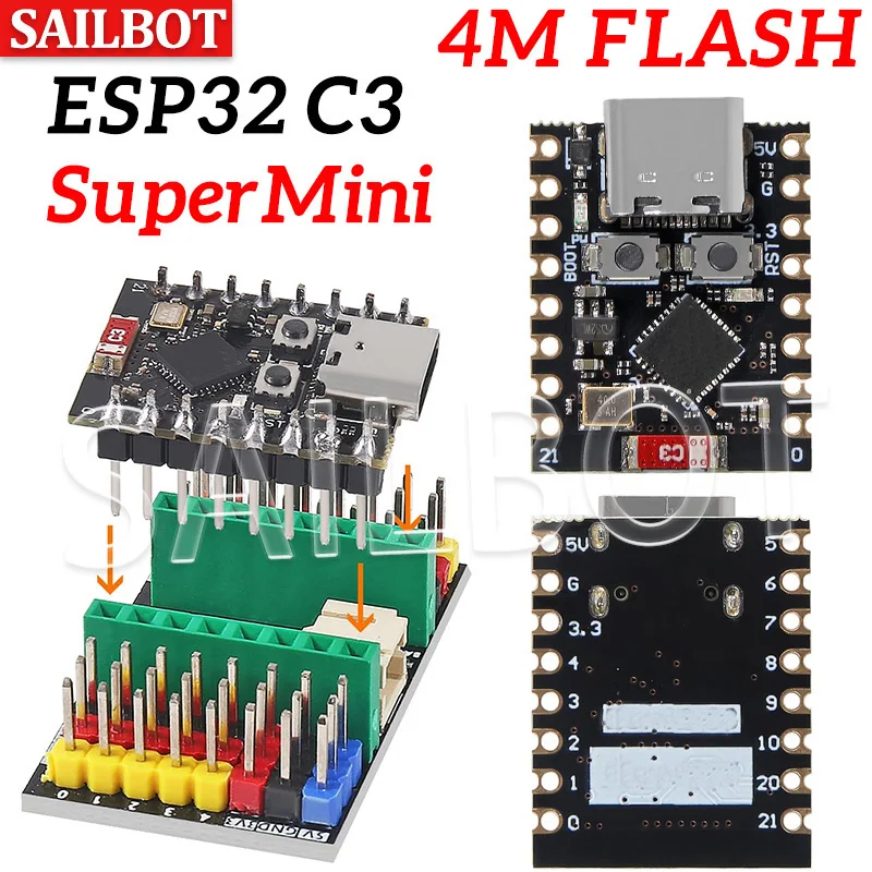 ESP32 C3 โมดูลพัฒนา WiFi/Bluetooth บอร์ดขนาดเล็ก