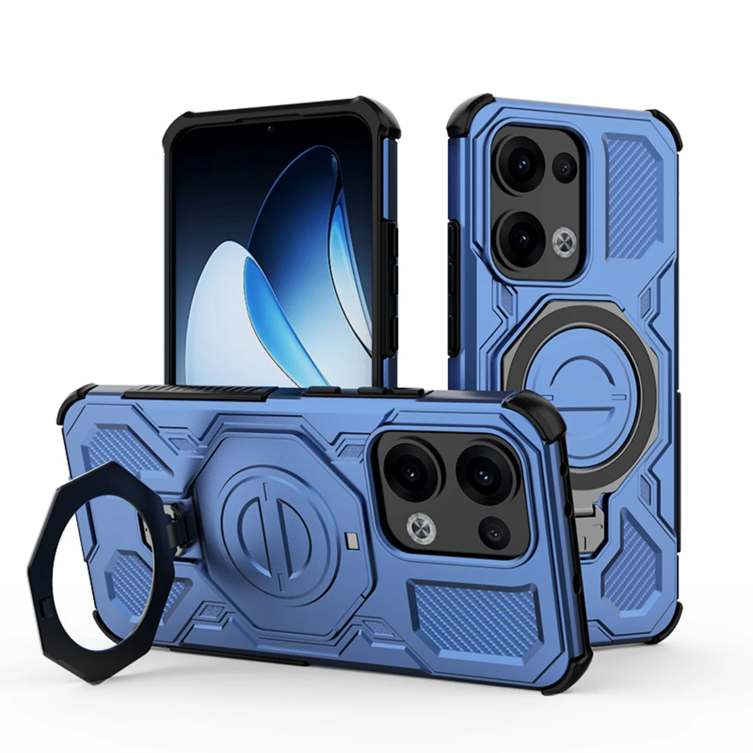 Anti-Drop Magnetic Mount Phone Case with Stand - Shell Cover