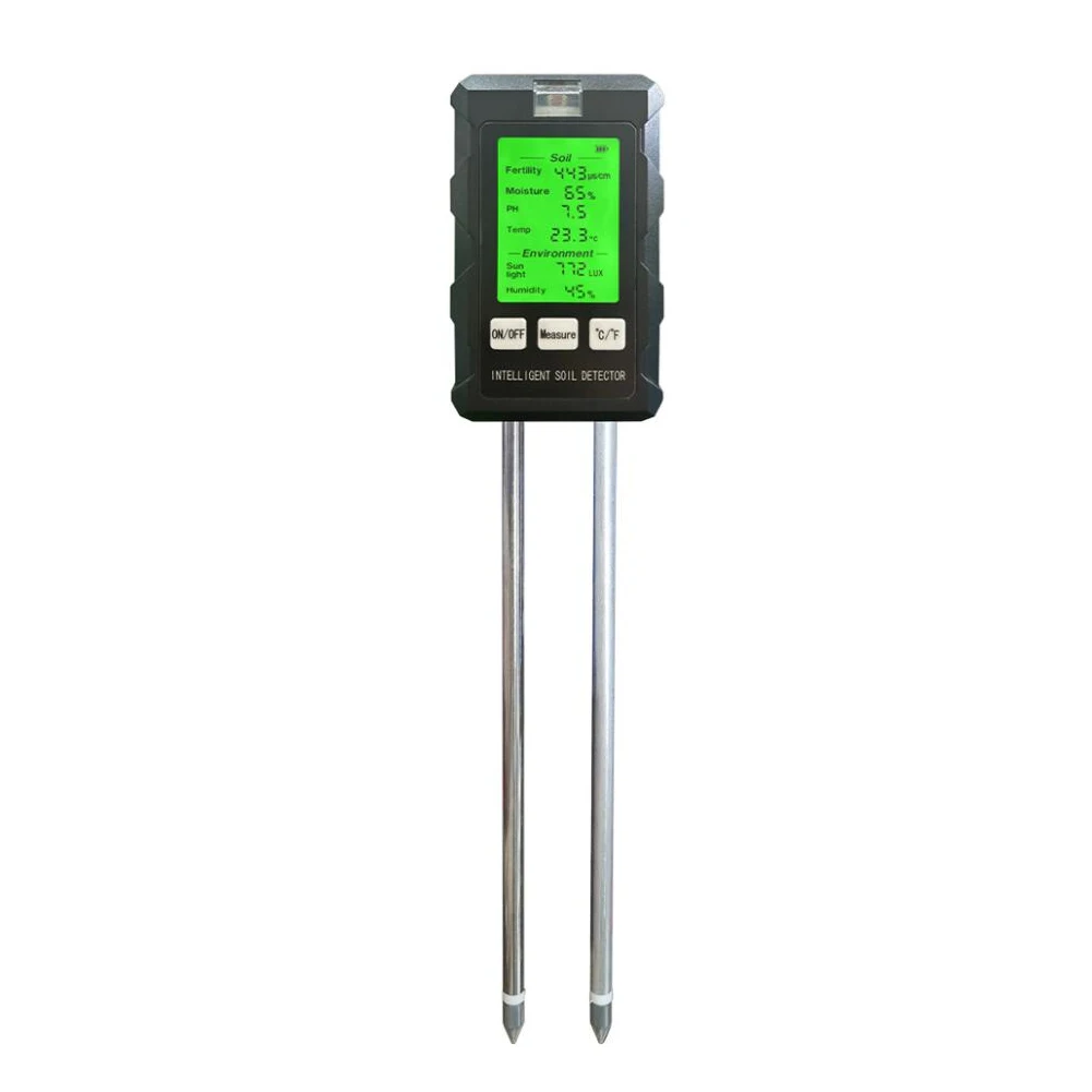 KKMOON 6 in 1 Soil Tester High Accuracy Illuminometer PH and Temperature & Humidity Tester Nutrient Moisture Fertility Meter_voghion.com